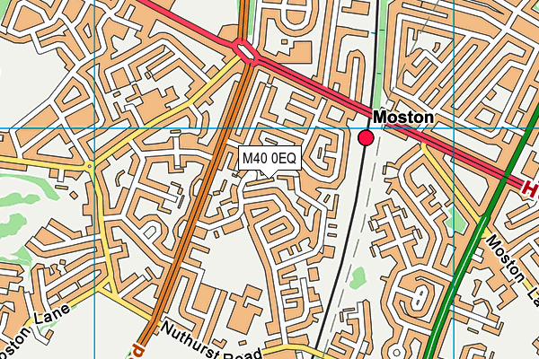 M40 0EQ map - OS VectorMap District (Ordnance Survey)