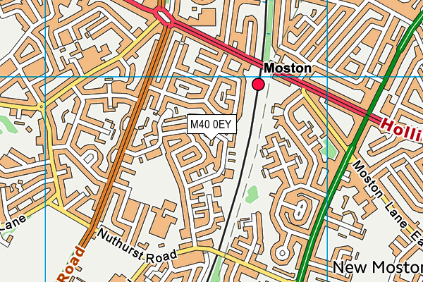 M40 0EY map - OS VectorMap District (Ordnance Survey)