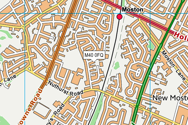 M40 0FQ map - OS VectorMap District (Ordnance Survey)