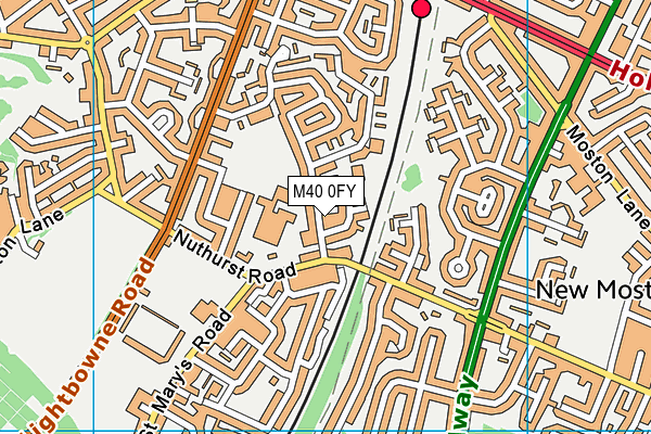 M40 0FY map - OS VectorMap District (Ordnance Survey)