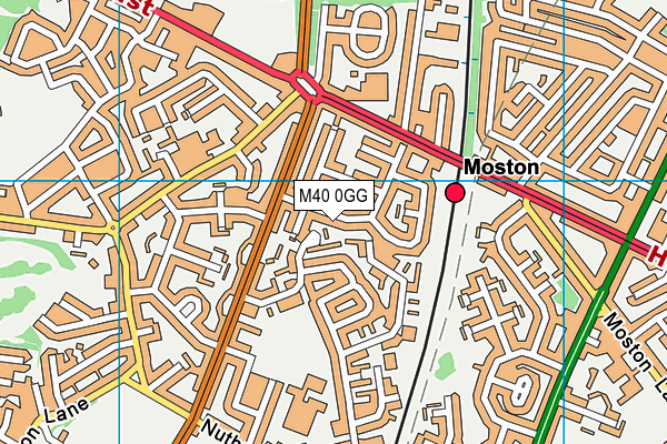M40 0GG map - OS VectorMap District (Ordnance Survey)