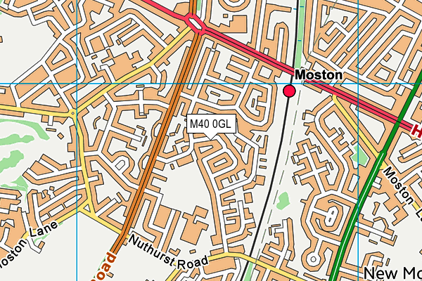 M40 0GL map - OS VectorMap District (Ordnance Survey)