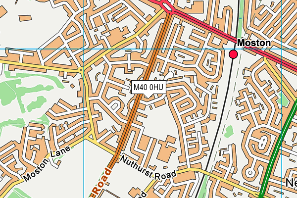 M40 0HU map - OS VectorMap District (Ordnance Survey)