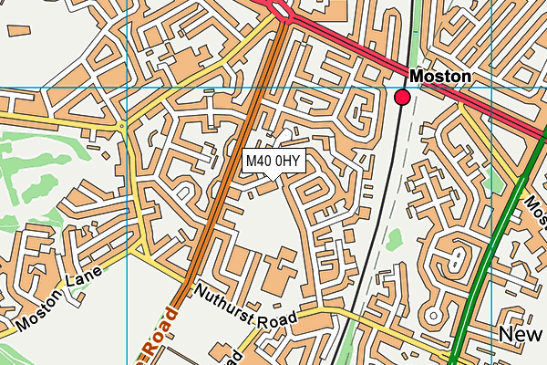M40 0HY map - OS VectorMap District (Ordnance Survey)
