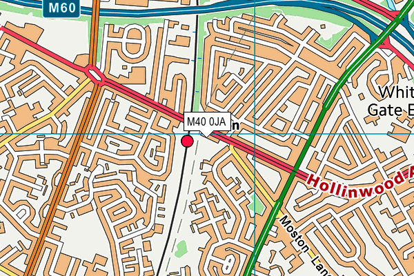 M40 0JA map - OS VectorMap District (Ordnance Survey)