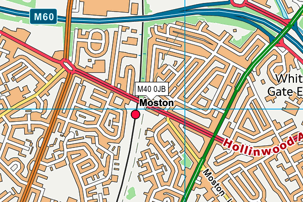 M40 0JB map - OS VectorMap District (Ordnance Survey)