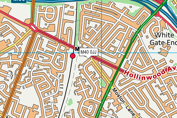 M40 0JJ map - OS VectorMap District (Ordnance Survey)