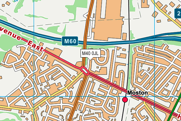 M40 0JL map - OS VectorMap District (Ordnance Survey)