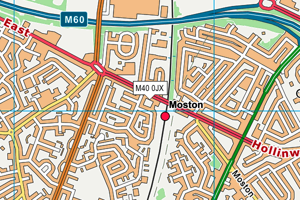 M40 0JX map - OS VectorMap District (Ordnance Survey)