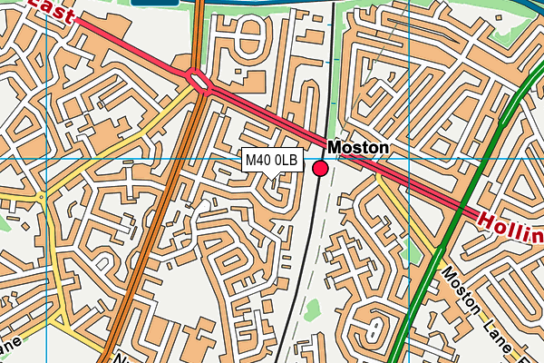 M40 0LB map - OS VectorMap District (Ordnance Survey)