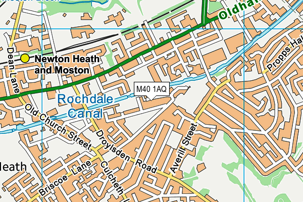 M40 1AQ map - OS VectorMap District (Ordnance Survey)