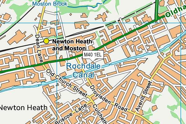 M40 1EL map - OS VectorMap District (Ordnance Survey)