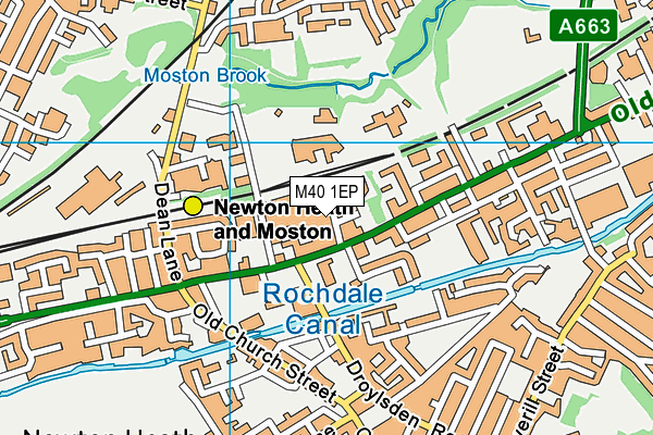 M40 1EP map - OS VectorMap District (Ordnance Survey)