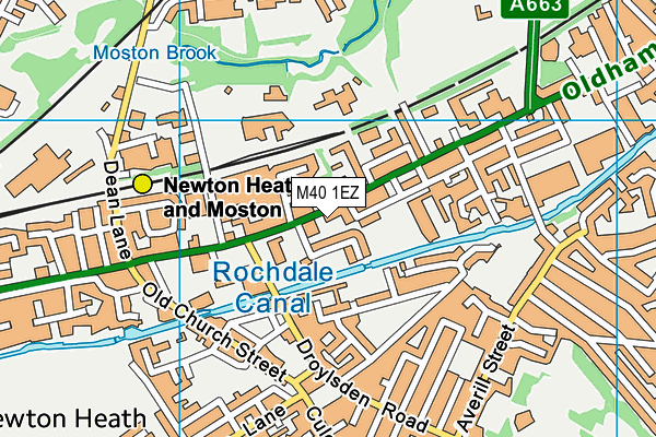 M40 1EZ map - OS VectorMap District (Ordnance Survey)