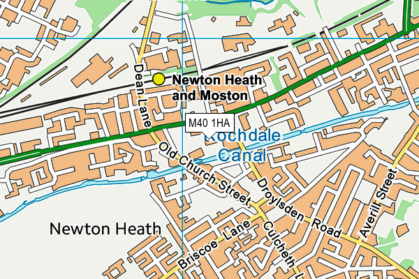 M40 1HA map - OS VectorMap District (Ordnance Survey)