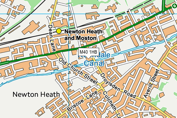 M40 1HB map - OS VectorMap District (Ordnance Survey)