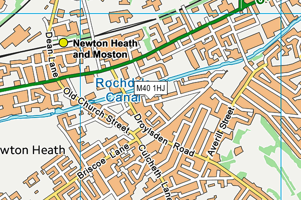 M40 1HJ map - OS VectorMap District (Ordnance Survey)