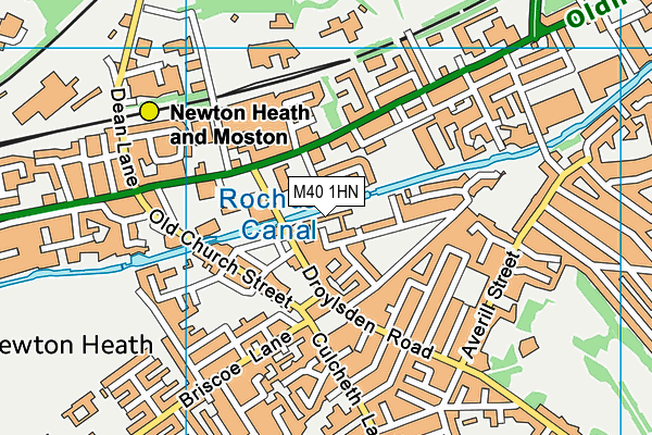 M40 1HN map - OS VectorMap District (Ordnance Survey)