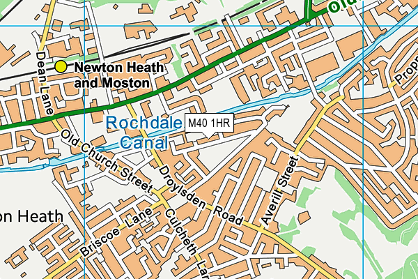 M40 1HR map - OS VectorMap District (Ordnance Survey)