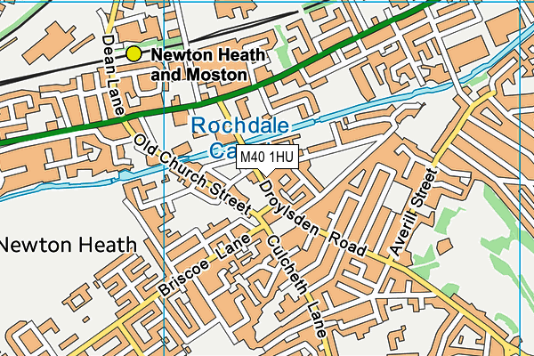 M40 1HU map - OS VectorMap District (Ordnance Survey)