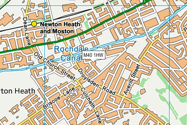 M40 1HW map - OS VectorMap District (Ordnance Survey)