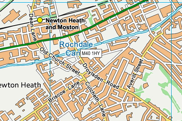 M40 1HY map - OS VectorMap District (Ordnance Survey)