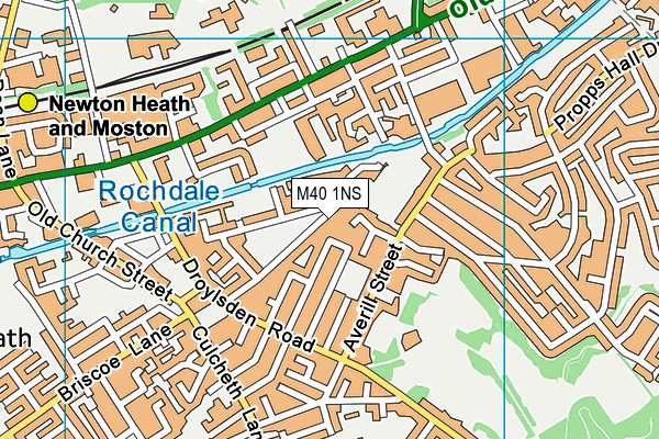 M40 1NS map - OS VectorMap District (Ordnance Survey)