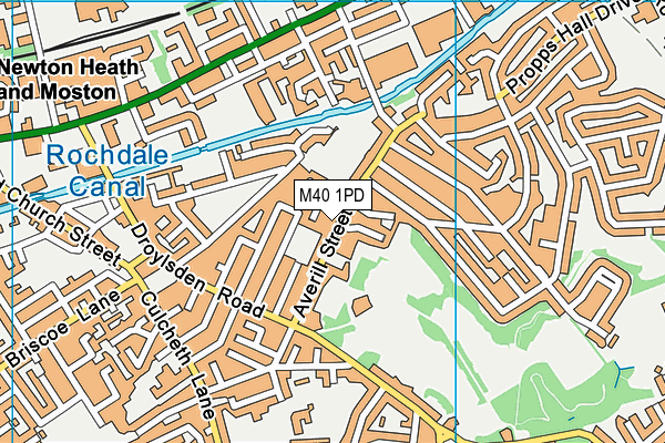 M40 1PD map - OS VectorMap District (Ordnance Survey)