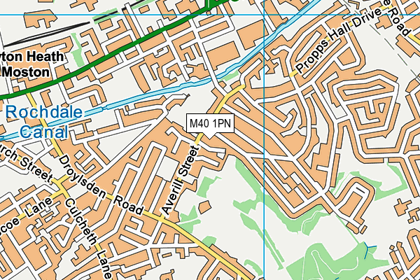 M40 1PN map - OS VectorMap District (Ordnance Survey)