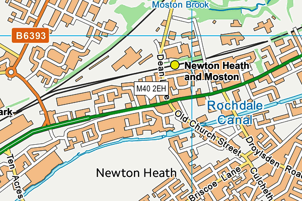 M40 2EH map - OS VectorMap District (Ordnance Survey)