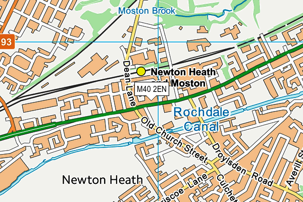 M40 2EN map - OS VectorMap District (Ordnance Survey)