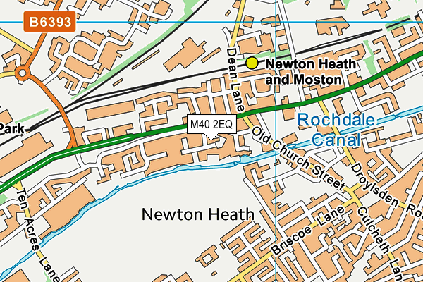 M40 2EQ map - OS VectorMap District (Ordnance Survey)