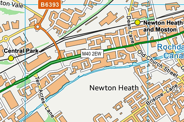 M40 2EW map - OS VectorMap District (Ordnance Survey)