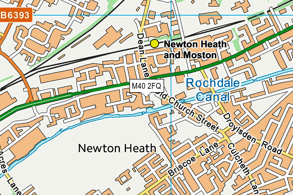 M40 2FQ map - OS VectorMap District (Ordnance Survey)