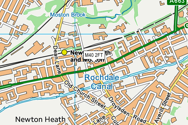 M40 2FT map - OS VectorMap District (Ordnance Survey)