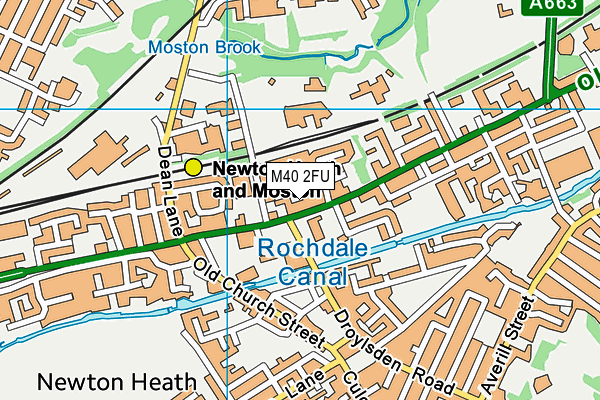 M40 2FU map - OS VectorMap District (Ordnance Survey)