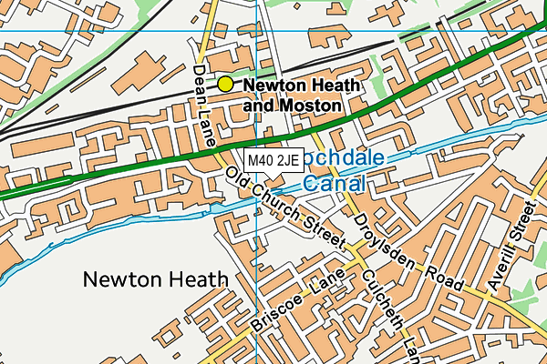 M40 2JE map - OS VectorMap District (Ordnance Survey)