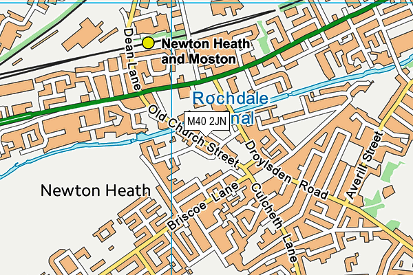 M40 2JN map - OS VectorMap District (Ordnance Survey)