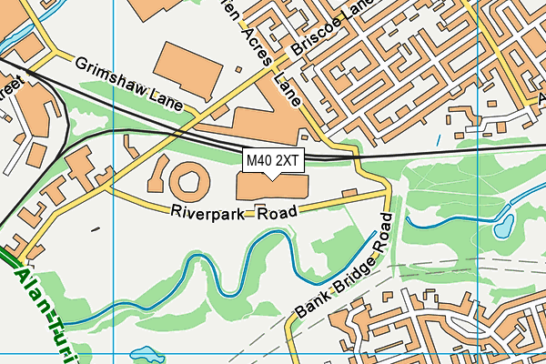 M40 2XT map - OS VectorMap District (Ordnance Survey)
