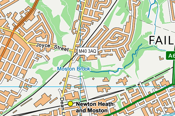 M40 3AQ map - OS VectorMap District (Ordnance Survey)