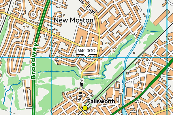 M40 3GQ map - OS VectorMap District (Ordnance Survey)