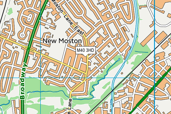 M40 3HD map - OS VectorMap District (Ordnance Survey)