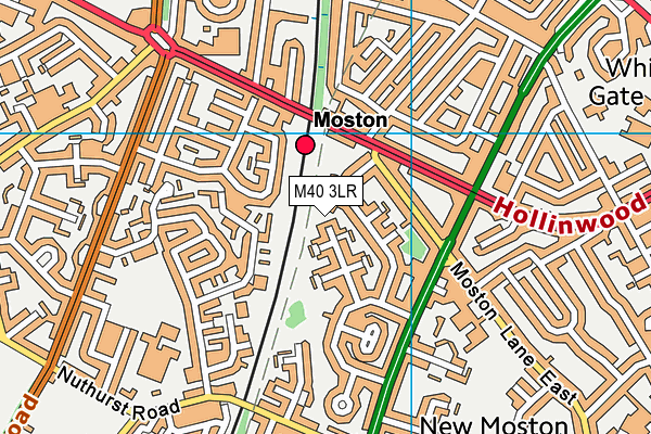 M40 3LR map - OS VectorMap District (Ordnance Survey)