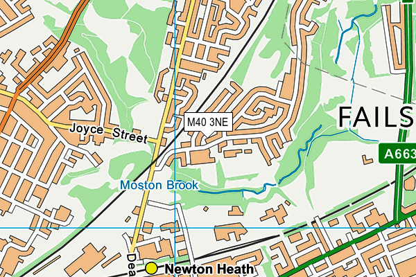 M40 3NE map - OS VectorMap District (Ordnance Survey)