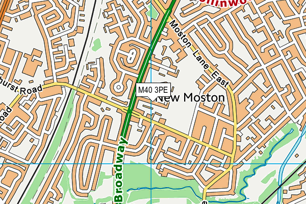 Nuthurst Park map (M40 3PE) - OS VectorMap District (Ordnance Survey)