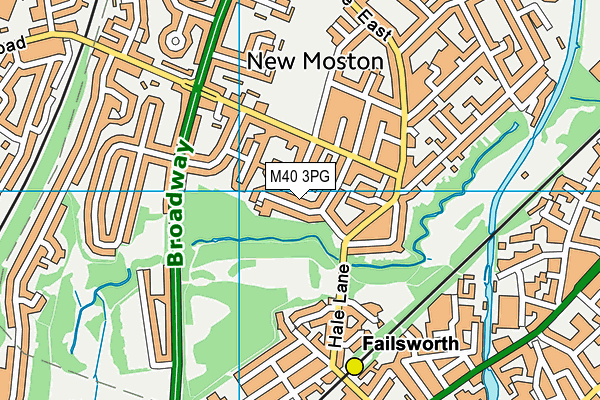 M40 3PG map - OS VectorMap District (Ordnance Survey)