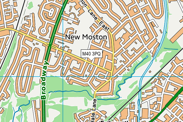 M40 3PQ map - OS VectorMap District (Ordnance Survey)