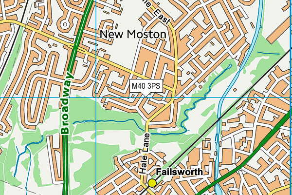 M40 3PS map - OS VectorMap District (Ordnance Survey)