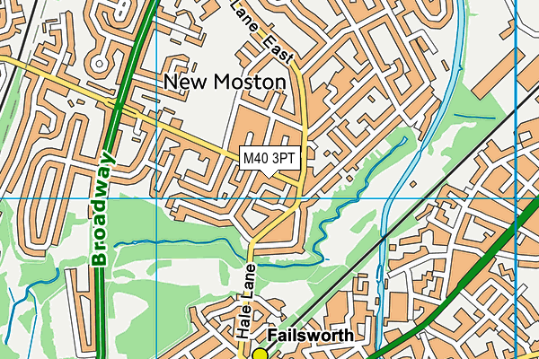 M40 3PT map - OS VectorMap District (Ordnance Survey)