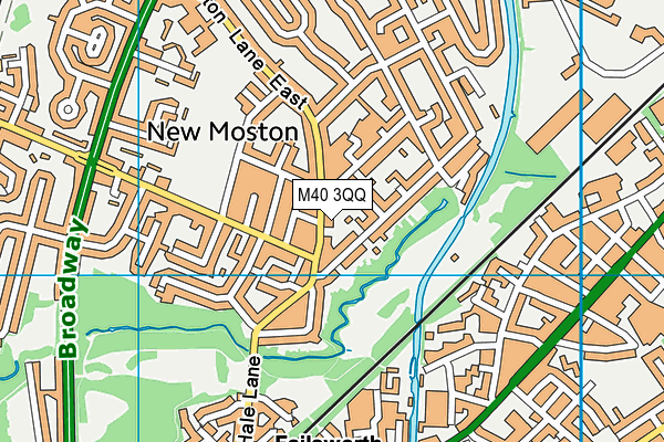 M40 3QQ map - OS VectorMap District (Ordnance Survey)